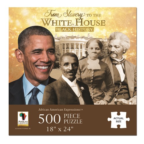 African American Expressions (PUZ-11) - "From Slavery to the White House" - 500 Teile Puzzle
