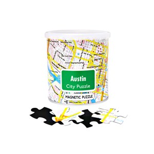 Geo Toys (GEO 244) - "City Magnetic Puzzle Austin" - 100 Teile Puzzle