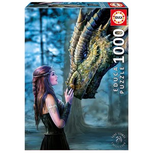 Educa (17099) - "Es war einmal ein Drache" - 1000 Teile Puzzle