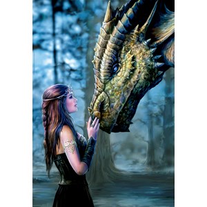 Educa (17099) - "Es war einmal ein Drache" - 1000 Teile Puzzle