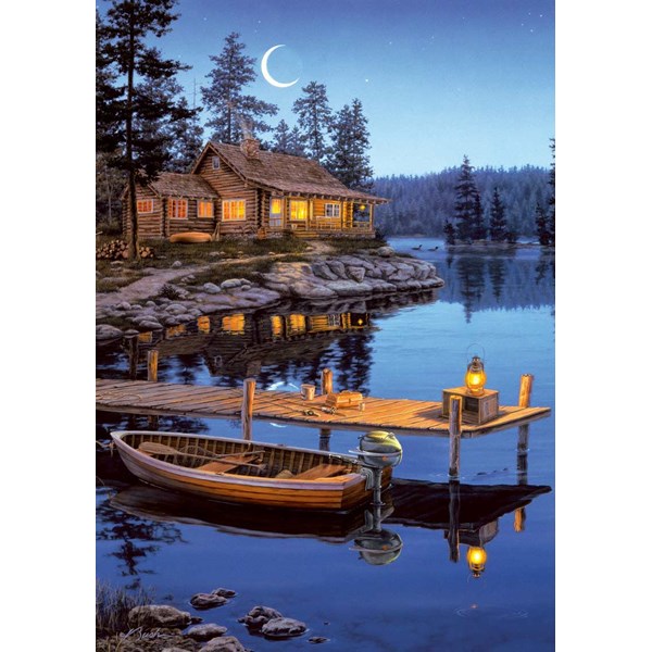 Buffalo Games (2495) - Darrell Bush: "Crescent Moon Bay" - 300 Teile Puzzle