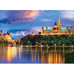 Eurographics (6000-0739) - "Ottawa, Blick auf den Parliament Hill" - 1000 Teile Puzzle
