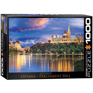 Eurographics (6000-0739) - "Ottawa, Blick auf den Parliament Hill" - 1000 Teile Puzzle