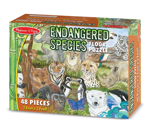 Melissa and Doug (4437) - "Endangered Species" - 48 Teile Puzzle