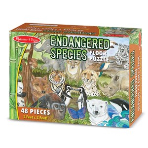 Melissa and Doug (4437) - "Endangered Species" - 48 Teile Puzzle