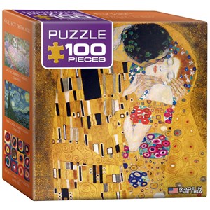 Eurographics (8104-4365) - Gustav Klimt: "Der Kuss von Gustav Klimt" - 100 Teile Puzzle
