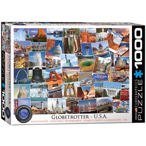 Eurographics (6000-0750) - "Weltreise, USA" - 1000 Teile Puzzle