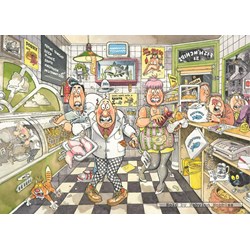 Jumbo (17306) - Graham Thompson: "Wasgij Original 20 - Fisch-Business" - 1000 Teile Puzzle