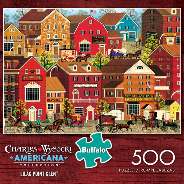 Buffalo Games (3715) - Charles Wysocki: "Lilac Point Glen" - 500 Teile Puzzle