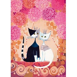 Heye (29658) - Rosina Wachtmeister: "Verliebte Katzen" - 1000 Teile Puzzle