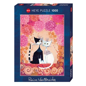 Heye (29658) - Rosina Wachtmeister: "Verliebte Katzen" - 1000 Teile Puzzle