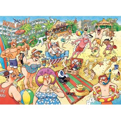 Jumbo (19128) - "Wasgij Original 24 - Ein toller Urlaub!" - 1000 Teile Puzzle