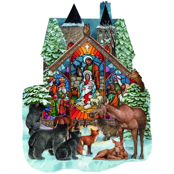 SunsOut (96055) - Parker Fulton: "Forest Nativity" - 1000 Teile Puzzle