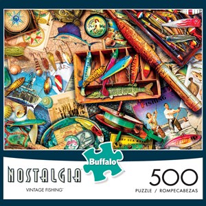 Buffalo Games (3744) - Aimee Stewart: "Vintage Fishing" - 500 Teile Puzzle