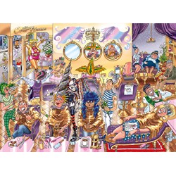 Jumbo (19147) - "Wasgij Back to 3 - Pottschnitt und Turmfrisur" - 1000 Teile Puzzle