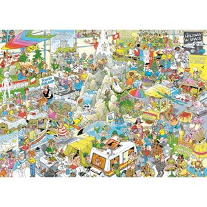 Jumbo (19051) - Jan van Haasteren: "Die Urlaubsmesse" - 1000 Teile Puzzle