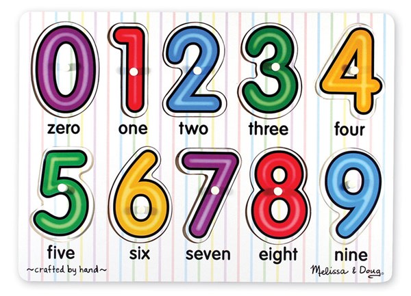 Melissa and Doug (3273) - "See-Inside Numbers" - 10 Teile Puzzle