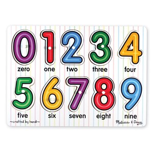 Melissa and Doug (3273) - "See-Inside Numbers" - 10 Teile Puzzle