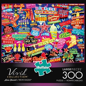 Buffalo Games (2726) - Aimee Stewart: "Neon Dazzle" - 300 Teile Puzzle