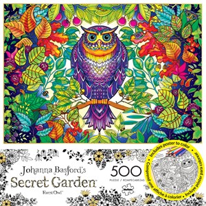 Buffalo Games (3842) - Johanna Basford: "Forest Owl" - 500 Teile Puzzle