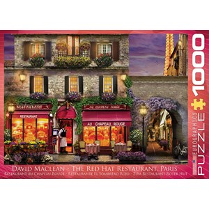 Eurographics (6000-0963) - David McLean: "Zum Roten Hut" - 1000 Teile Puzzle