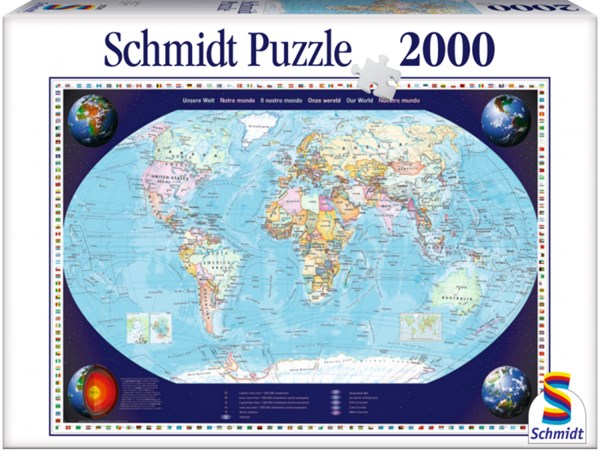 Schmidt Spiele (57041) - "Unsere Welt" - 2000 Teile Puzzle