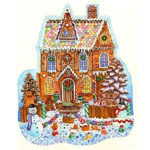 SunsOut (97179) - Wendy Edelson: "Gingerbread House" - 1000 Teile Puzzle