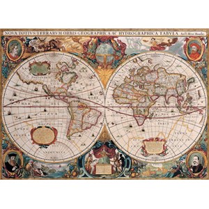 Eurographics (6000-1997) - "Antike Weltkarte" - 1000 Teile Puzzle