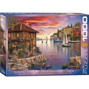 Eurographics (6000-0962) - Dominic Davison: "Mittelmeerhafen" - 1000 Teile Puzzle