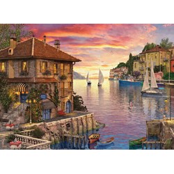 Eurographics (6000-0962) - Dominic Davison: "Mittelmeerhafen" - 1000 Teile Puzzle