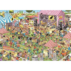 Jumbo (19028) - Jan van Haasteren: "Pop-Festival" - 1000 Teile Puzzle