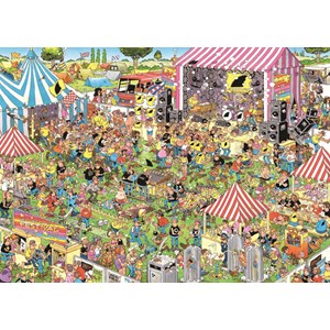 Jumbo (19028) - Jan van Haasteren: "Pop-Festival" - 1000 Teile Puzzle
