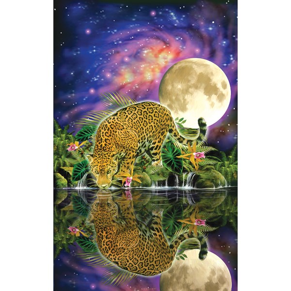 SunsOut (80115) - John Enright: "Leopard Moon" - 550 Teile Puzzle