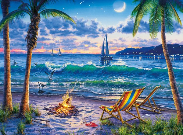 Buffalo Games (11242) - Darrell Bush: "Coastal Twilight" - 1000 Teile Puzzle