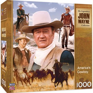 MasterPieces (71238) - "John Wayne, America's Cowboy" - 1000 Teile Puzzle