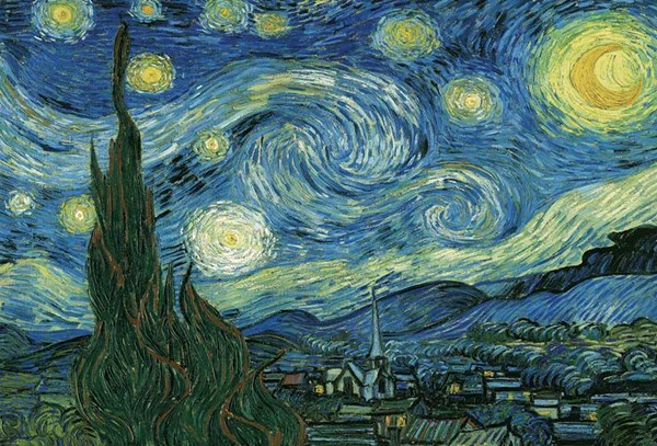 Eurographics (8220-1204) - Vincent van Gogh: "Gestirnte Nacht" - 2000 Teile Puzzle