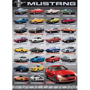 Eurographics (6000-0698) - "Ford Mustang Evolution" - 1000 Teile Puzzle