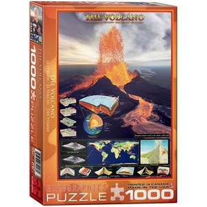 Eurographics (6000-2998) - "Die Vulkane" - 1000 Teile Puzzle