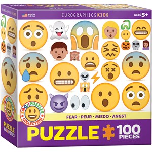 Eurographics (6100-0869) - "Angst" - 100 Teile Puzzle