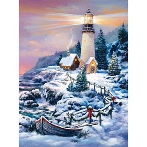 SunsOut (49152) - "Christmas Lighthouse" - 1000 Teile Puzzle