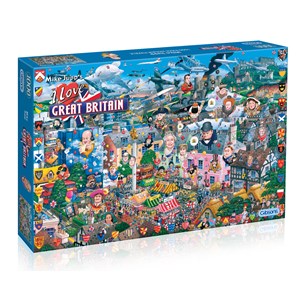 Gibsons (G469) - Mike Jupp: "I Love Great Britain" - 1000 Teile Puzzle