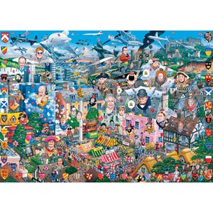 Gibsons (G469) - Mike Jupp: "I Love Great Britain" - 1000 Teile Puzzle