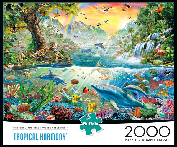 Buffalo Games (2068) - Adrian Chesterman: "Tropical Harmony" - 2000 Teile Puzzle