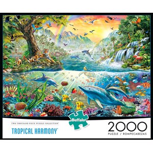 Buffalo Games (2068) - Adrian Chesterman: "Tropical Harmony" - 2000 Teile Puzzle