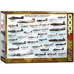 Eurographics (6000-0075) - "Flugzeuge aus dem 2. Weltkrieg" - 1000 Teile Puzzle