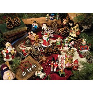 Cobble Hill (54323) - "Weihnachtliche Dekoration" - 275 Teile Puzzle