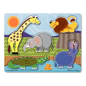 Melissa and Doug (4328) - "Zoo Animals" - 5 Teile Puzzle