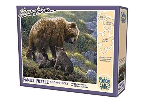 Cobble Hill (54584) - "Bärenmutter mit ihren Babies" - 400 Teile Puzzle