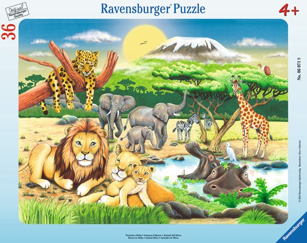 Ravensburger (06071) - "African Animals" - 36 Teile Puzzle