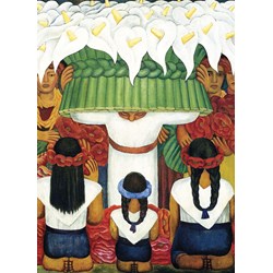Eurographics (6000-0798) - Diego Rivera: "Blumen Festival, Fest von Santa Maria, Rivera" - 1000 Teile Puzzle